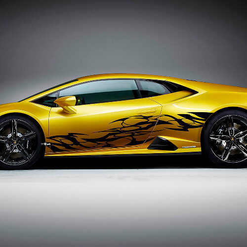 Seitengrafiken Tribal Racing Vinyl Aufkleber Grafiken für Lamborghini Huracan Evo

