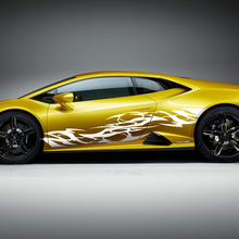 Seitengrafiken Tribal Racing Vinyl Aufkleber Grafiken für Lamborghini Huracan Evo
 2