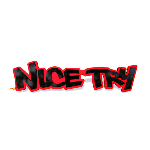 Schöner Versuch Street Racing Emblem 3D Abzeichen
 1