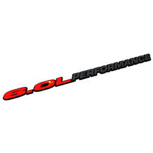 6.0 Leistungs-Haubenemblem 3D-Emblem für Dodge Ram Powerstroke Truck 6.0L
 2