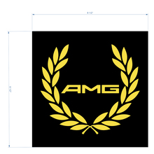 AMG Racing Kranz Aufkleber Logo zur Abdeckung des Distronic für Mercedes Benz 4matic S63 C63S
 2