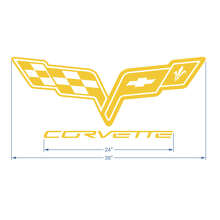 Corvette Logo Motorhauben Vinylaufkleber Sticker_2