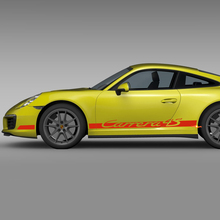 Seitenwangenverkleidung Racing Streifen Aufkleber für Porsche Carrera 4S 2
 2