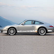 Seitlicher Schweller Rennstreifen Aufkleber 4 für Porsche Carrera 4S 2