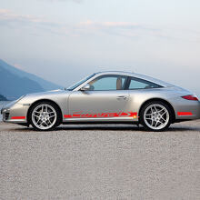 Seitenwangen Racing Streifen Aufkleber für Porsche Carrera 4S Stil 3
 3