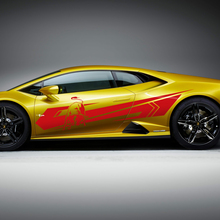 Seitenstreifen Grafiken Racing Vinyl Aufkleber Aufkleber für Lamborghini Huracan Evo
 3