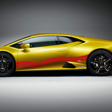 Seitenwellenstreifen Grafiken Racing Vinyl Aufkleber für Lamborghini Huracan Evo
 3