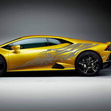 Seiten-Tribal-Streifen-Grafiken Racing Vinyl Aufkleber Grafiken für Lamborghini Huracan Evo
 2