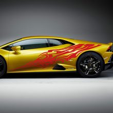 Seiten-Tribal-Streifen-Grafiken Racing Vinyl Aufkleber Grafiken für Lamborghini Huracan Evo
 3