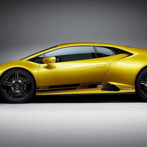 Seitenwangenstreifen Grafiken Racing Vinyl Aufkleber für Lamborghini Huracan Evo
 1