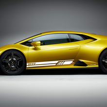 Seitenwangenstreifen Grafiken Racing Vinyl Aufkleber für Lamborghini Huracan Evo
 2