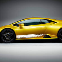 Abgenutztes Seitenstreifen-Vinylaufkleber-Set für Lamborghini Huracan Evo_2