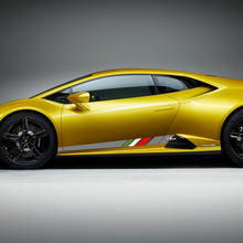 Seiten Italien Flagge Streifen Grafiken Racing Vinyl Aufkleber Grafiken für Lamborghini Huracan Evo
 2