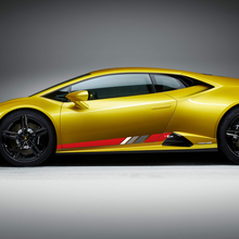 Seiten Italien Flagge Streifen Grafiken Racing Vinyl Aufkleber Grafiken für Lamborghini Huracan Evo
 3