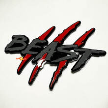 Beast Claw Scratch Kotflügel 3D Abzeichen Emblem_2