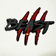 Tier Kratzer Krallen Kotflügel Emblem 3D Abzeichen
 3