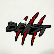 Beast Claw Scratch Kotflügel 3D Abzeichen Emblem_4