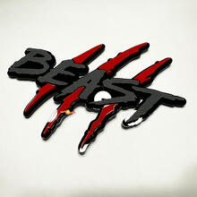Beast Claw Scratch Kotflügel 3D Abzeichen Emblem_5