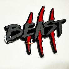 Beast Claw Scratch Kotflügel 3D Abzeichen Emblem_6