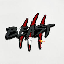 Beast Claw Scratch Kotflügel 3D Abzeichen Emblem_8