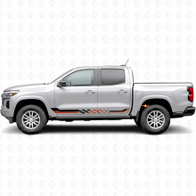 Schachbrett-Rennstreifen für Tür- und Schwellerverkleidung aus Vinyl für Chevrolet Colorado 3. Generation 2023-2026_2