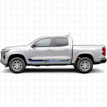 Schachbrett-Rennstreifen für Tür- und Schwellerverkleidung aus Vinyl für Chevrolet Colorado 3. Generation 2023-2026_3