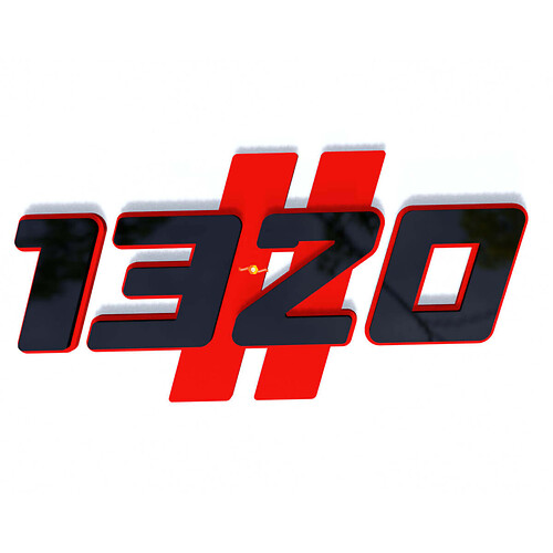 1320 HEMI Hasch Kotflügel Emblem 3D Abzeichen
 1