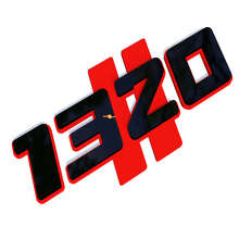 1320 Hash Black and Red 3D — Emblem (Kotflügel)_2