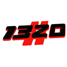 1320 Hash Black and Red 3D — Emblem (Kotflügel)_4