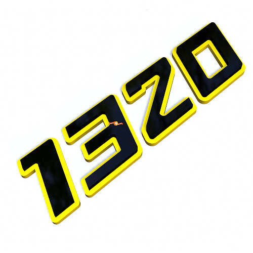 1320 Black and Yellow 3D — Emblem (Kotflügel)_1