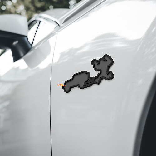 Yeti Sasquatch Jeep Kotflügel Emblem 3D Abzeichen
 1