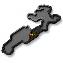 Yeti Sasquatch Jeep Kotflügel Emblem 3D Abzeichen
 2