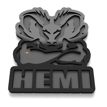 Hemi Ram Muscle Kotflügel Emblem 3D Abzeichen
 4