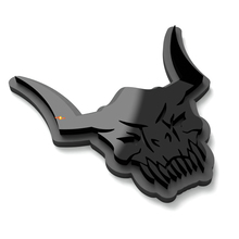 Schädel Monster Heckklappe Kotflügel Emblem 3D Abzeichen
 5