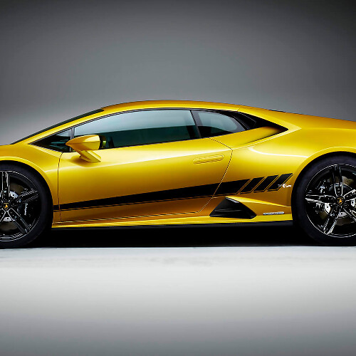 Seitliche Streifen Grafik Renn- Vinyl-Aufkleber Grafik 3 für Lamborghini Huracan Evo