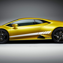 Seitenstreifen Grafiken Racing Vinyl Aufkleber Grafiken für Lamborghini Huracan Evo 3
 2