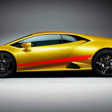 Seitliche Streifen Grafik Renn- Vinyl-Aufkleber Grafik 3 für Lamborghini Huracan Evo 3
