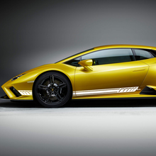 Seitenstreifen Grafiken Racing Vinyl Aufkleber Aufkleber für Lamborghini Huracan Evo 3
 2