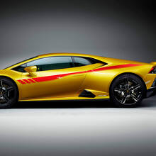 Seitliche Streifen Grafik Racing Vinyl Aufkleber Sticker Grafik 2 für Lamborghini Huracan Evo 3