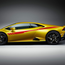 Seitenstreifen Grafiken Racing Vinyl Aufkleber Grafiken für Lamborghini Huracan Evo 5
 3