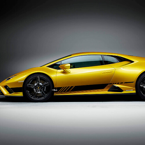 Seitliche Streifen Aufkleber Racing Vinyl Aufkleber für Lamborghini Huracan Evo