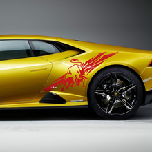 Seitenheckfender Bull Graphics Racing Vinyl Aufkleber Grafiken für Lamborghini Huracan Evo
 3