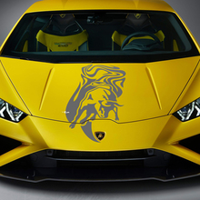 Motorhaube Bull Graphics Racing Vinyl Aufkleber Grafiken für Lamborghini Huracan Evo
 2