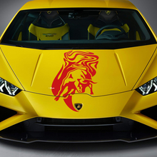 Motorhaube Bull Graphics Racing Vinyl Aufkleber Grafiken für Lamborghini Huracan Evo
 3