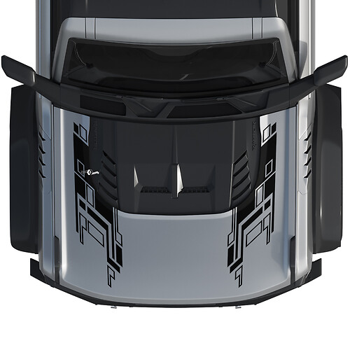 Motorhaube Bronco Raptor Wrap Grafik Aufkleber für Ford Bronco
 1