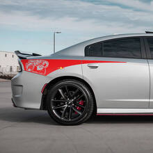 Demon Scat Pack Heckviertel-Seitenstreifen-Vinylaufkleber für Dodge Charger
 3