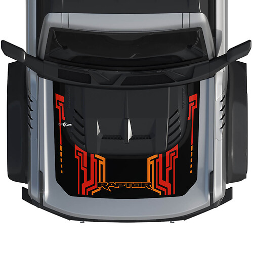Haube Bronco Raptor Wrap Grafik Aufkleber für Ford Bronco 3 Farben
