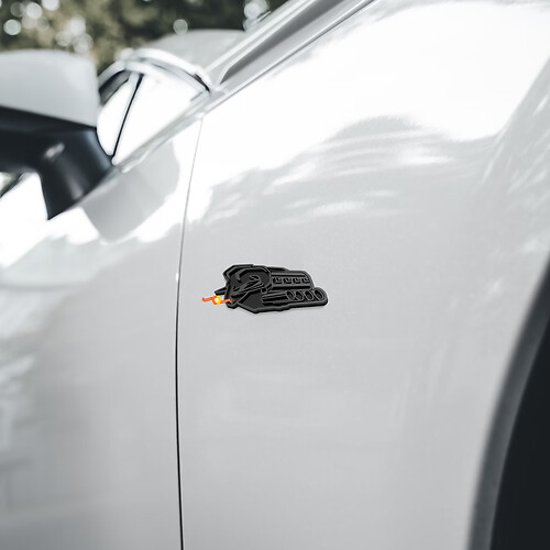 Symbol des Protests Front-Kotflügelemblem 3D-Abzeichen für den Dodge Ram 1500 von 2026
 1