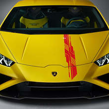 Motorhauben-Designstreifen-Rennvinyl-Aufklebergrafiken für Lamborghini Huracan Evo 2
 3