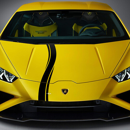 Motorhaube Schachbrett Streifen Racing Vinyl Aufkleber Grafiken für Lamborghini Huracan Evo